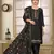 Black beautiful embroidered georgette fabric salwar suit