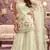 Cream bollywood sharara dress with graceful embroidery floral work