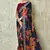Designer georgette printed and lace work saree with blouse piece