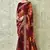 Designer georgette printed and lace work saree with blouse piece