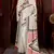 Winter special off white pashmina saree with fancy shawl for wedding looks