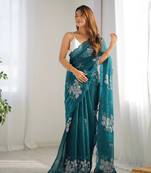 Rama bollywood style designer sequance embroidery work jimmy choo saree
