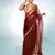 Glamorous brown tissue c trendy bollywood saree
