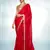 Glamorous red jimmy choo c trendy bollywood saree