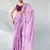Lavender satin georgette c printed graceful bollywood style party saree