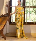 Multicolour Art Silk Floral Printed Saree