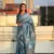 Blue banarasi silk wevon jari rich looks partywear saree