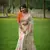 Rich looks floral printed off white muga cotton saree for sophisticated looks