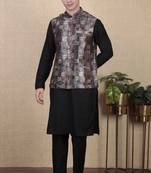 Multy color beautiful khadi silk digital printed men's traditional koti