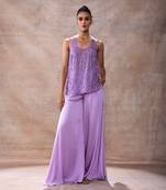 Tunic top with flared pants