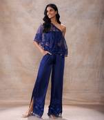 Cape with bralette and pant set