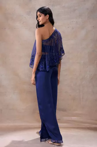 Cape with bralette and pant set