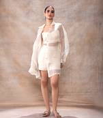 Loose fit organza shirt set