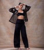 Organza flared sleeve set