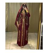 Maroon Bridal Kaftan for Women