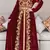 Sale Kaftan Aari Embroidered Velvet Casual Stitched Wedding Party Dress 286