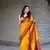 Yellow Soft Silk Rich Pallu & Jacquard Work Saree,Blouse-not As Per Image