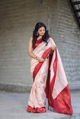 Light-Pink Soft Silk Rich Pallu & Jacquard Work Saree,Blouse-not As Per Image 1