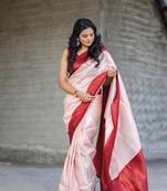 Light-Pink Soft Silk Rich Pallu & Jacquard Work Saree,Blouse-not As Per Image