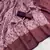 Pink Banarasi silk blend copper zari weaving woven leaf design saree with unstitched blouse