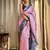 Woven silk blend Saree With Blouse
