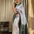 Woven silk blend Saree With Blouse