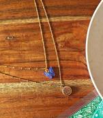 Alankar chain blue butterfly pendant