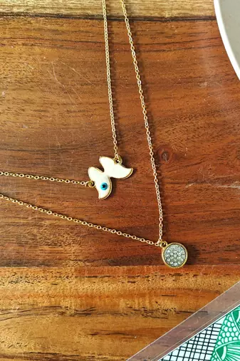 Alankar chain butterfly pendant