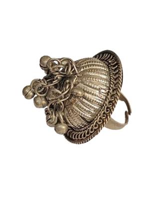 Alankar tribal oxidized ring 1