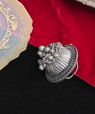 Alankar tribal oxidized ring 5