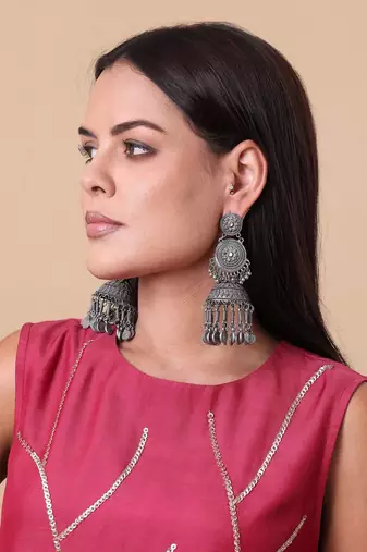 Alankar layered tribal jhumka