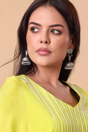 Alankar princess oxidized jhumka