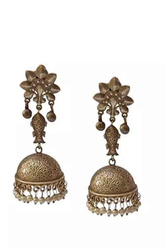 Alankar princess oxidized jhumka