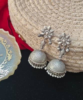 Alankar princess oxidized jhumka 4