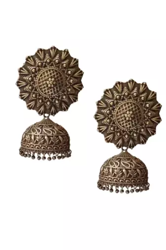 Alankar oxidized jhumka