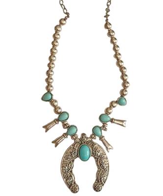 Alankar turquoise oxidized necklace 2