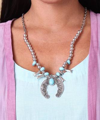 Alankar turquoise oxidized necklace 4