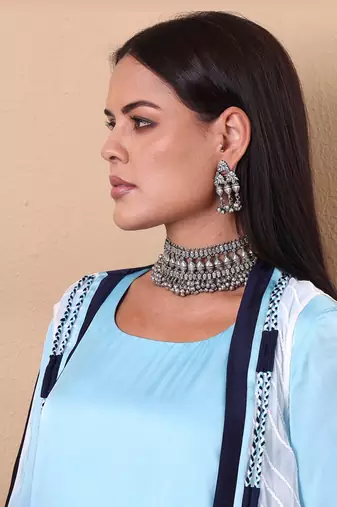 Alankar tribal chokar necklace set