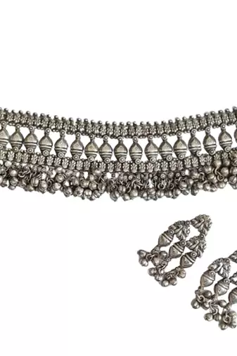 Alankar tribal chokar necklace set