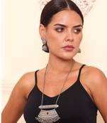 Alankar long tribal necklace jhumka set