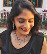 Alankar ruby diamond necklace set