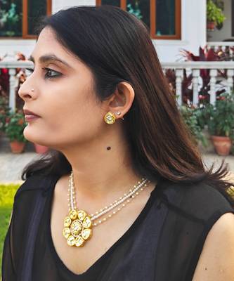 Alankar princess floral necklace set 1