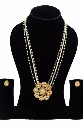 Alankar princess floral necklace set