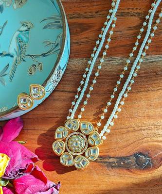 Alankar princess floral necklace set 3