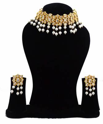 Alankar kundan chokar necklace set 3