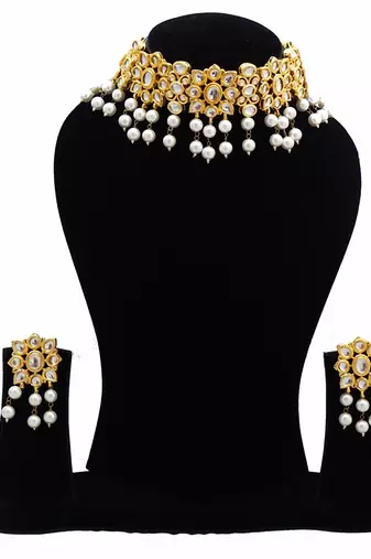 Alankar kundan chokar necklace set