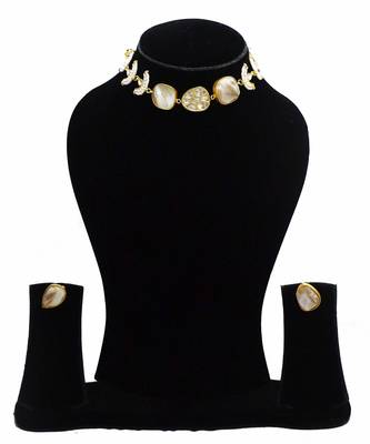 Alankar druzy chand necklace set 2