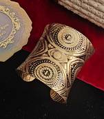 Alankar gold oxidized cuff
