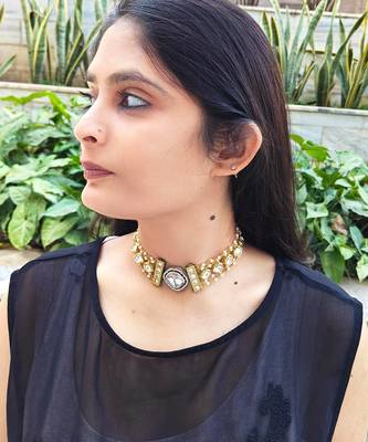 Alankar polki chokar necklace 1