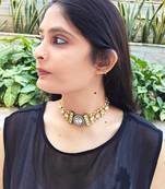 Alankar polki chokar necklace